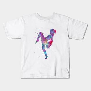 Lady muay thai boxing Kids T-Shirt